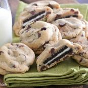 Oreo Stuffed Chocolate Chip Cookies Recipe