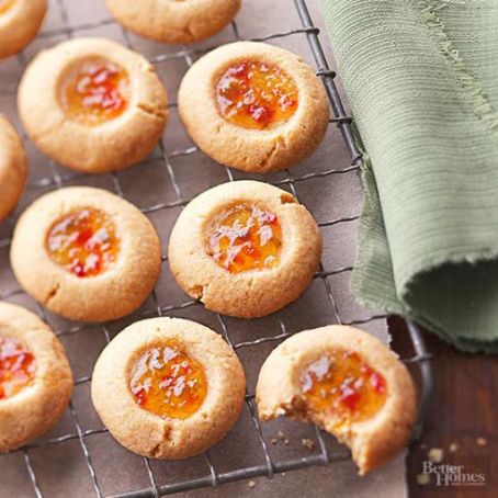 Pepper Jelly Cornmeal Cup Cookies