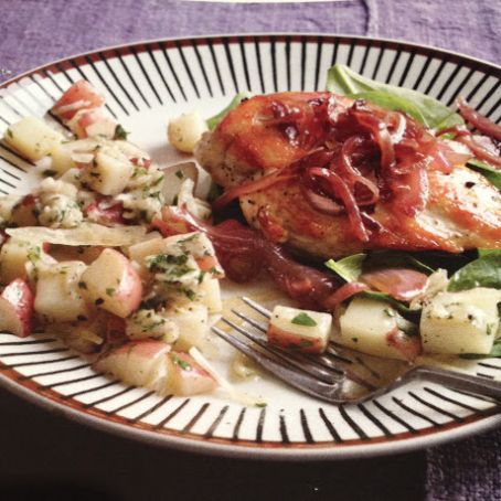 Chicken: Chicken with Balsamic Onions and Parmesan Potatoes