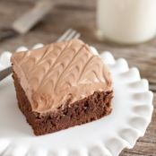 Brownies w/ Choc Cream Chs Frosting****