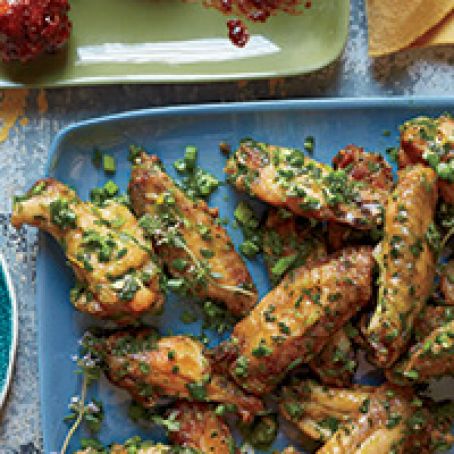 Chicken Wings With Fragrant Herb Sauce