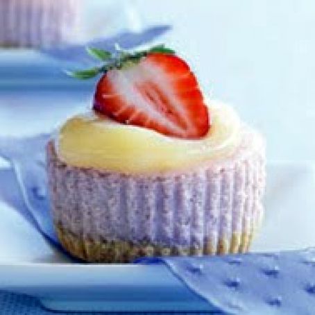 Lemon-Strawberry Cheesecake Cupcakes