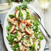 Peach Salad w/ Blue Cheese & Fresh Herbs