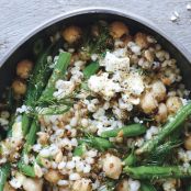 Chickpea, Barley, and Feta Salad