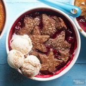 Firecracker Chocolate Cherry Cobbler
