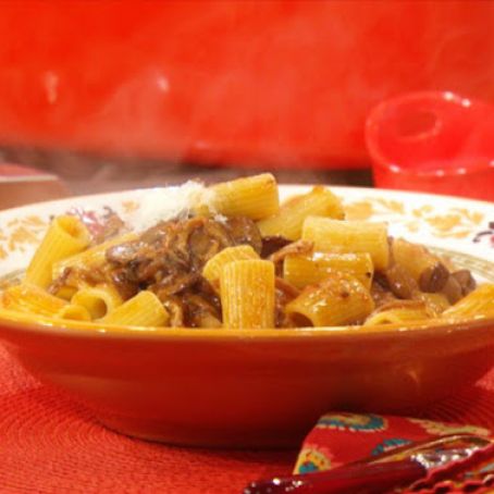 Lidia Bastianich's Mushroom Ragù Rigatoni