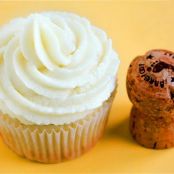 Champagne Cupcakes with Sweet Champagne Buttercream Frosting