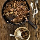 Skillet-Baked Pear-and-Apple Crisp