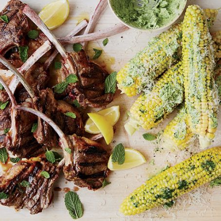 Corn on the Cob with Parsley Butter and Parmesan