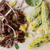 Corn on the Cob with Parsley Butter and Parmesan