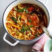 Spring Vegetable Chicken Noodle Soup