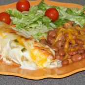 Chicken Enchiladas w/ Sour Cream Sauce