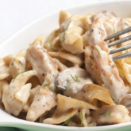 Chicken and Artichoke Stroganoff