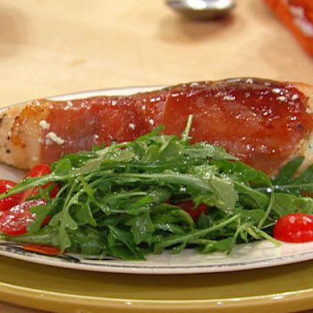 Chicken- Prosciutto Wrapped Stuffed Chicken with Herb Ricotta