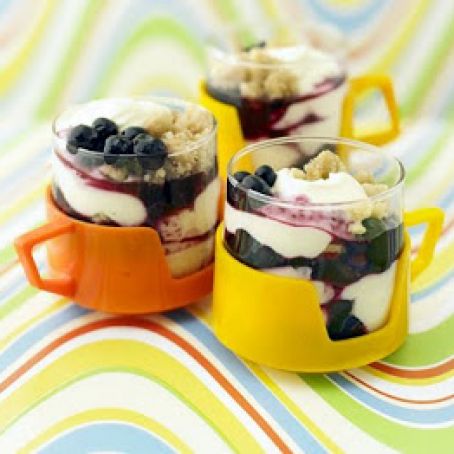 Lime & Blueberry Crumbles