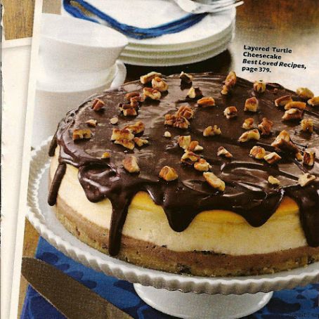 Layered Turtle Cheesecake