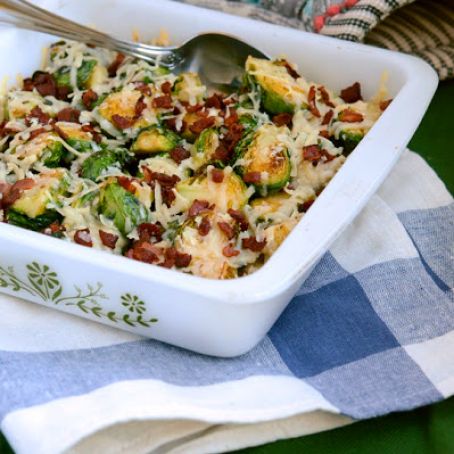 Bacon Parmesan Brussels Sprouts