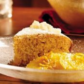 CITRUS GINGER CAKE w/SPICED ORANGE COMPOTE