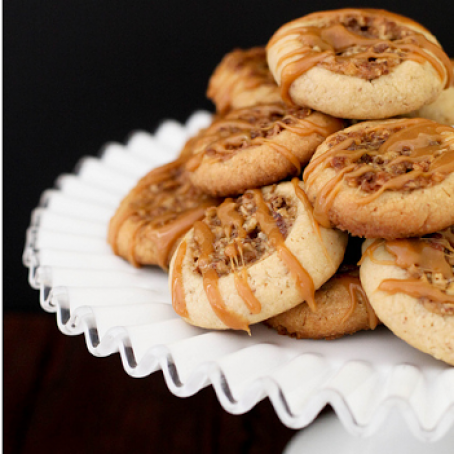 Pecan Pie Thumbprint Cookies