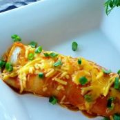 Chile-Chicken Enchiladas