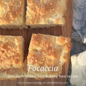 bread - Gluten Free Dairy Free Focaccia