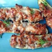 Svampfylld zucchini