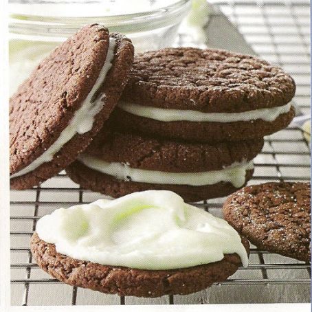 Peppermint Patty Sandwich Cookies Recipe