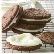 Peppermint Patty Sandwich Cookies Recipe
