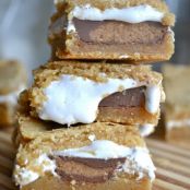 Peanut Butter Cup S’mores Bars