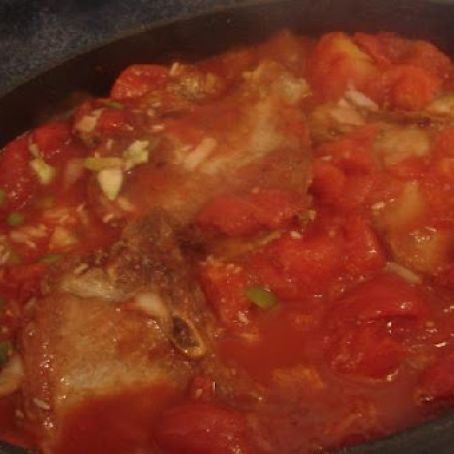 Pork Chop Spanish Rice