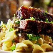 Beef Stroganoff with Buttered Noodles