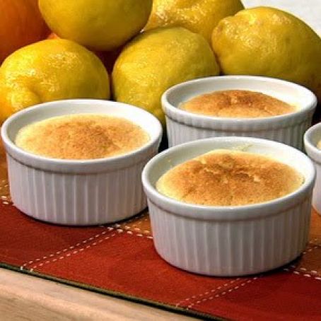 Carla Hall's Lemon Pudding Cake with Orange Liqueur