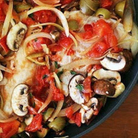 Tilapia with Pimiento Sauce