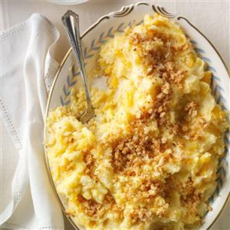 Triple Mash with Horseradish Bread Crumbs Recipe