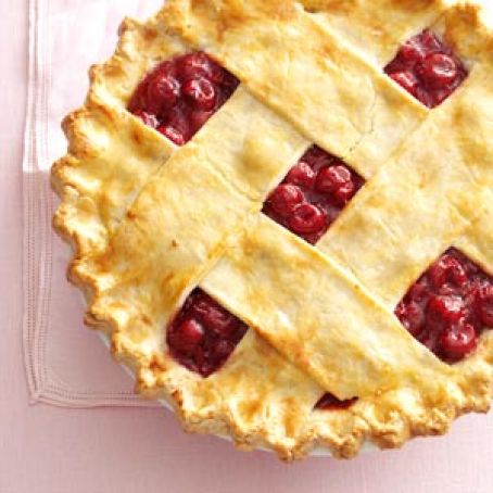 TART CHERRY LATTICE PIE