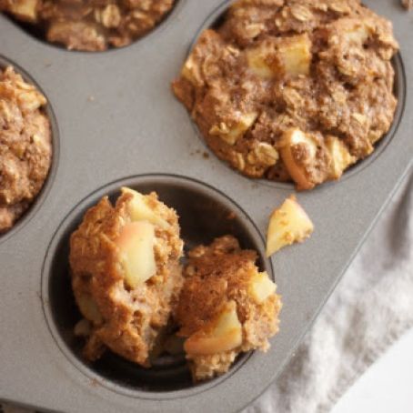 Apple Oatmeal Muffins (Healthy)