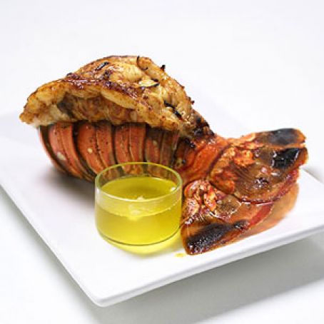 Broiled lobster tails with garlic-chili butter