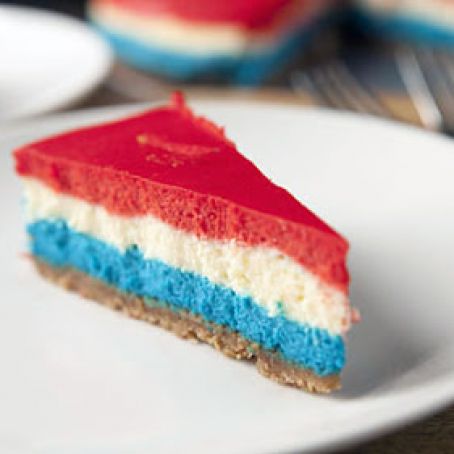 Red, White and Blue Cheesecake
