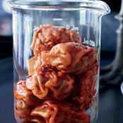 Pork Dumplings with Chile-Sesame Sauce