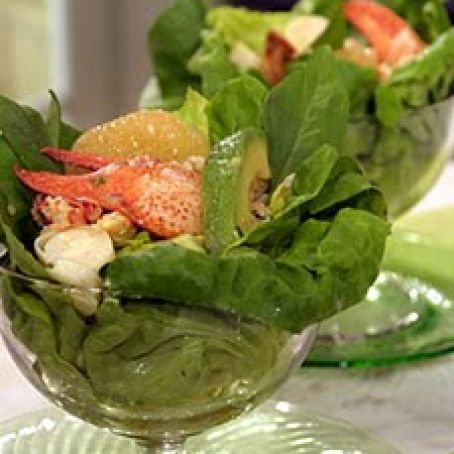 Lobster Salad with Grapefruit, Avocado, Hearts of Palm