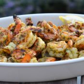 Grilled Pesto Shrimp