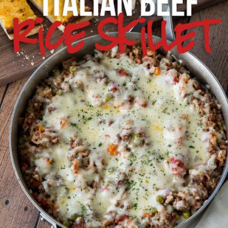Italian Beef and Rice Skillet