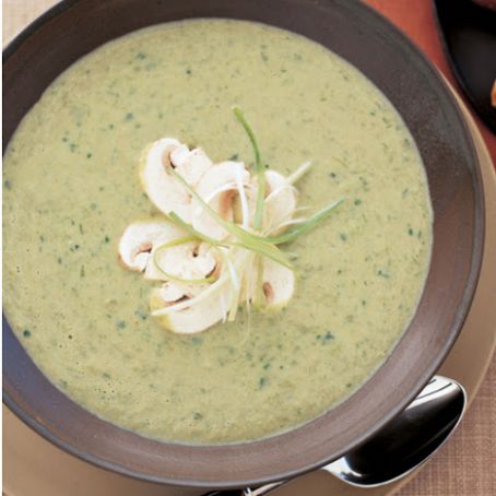 Creamy Scallion-Mushroom Soup