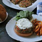 Quinoa Veggie Burgers with Whipped Feta