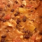 Slow Cooker: Pumpkin Turkey Black bean Chilli
