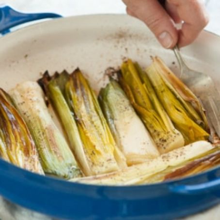 Oven-Roasted Leeks