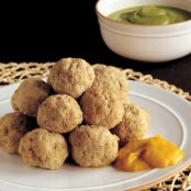 lamb meatballs with two sauces polpette di agnello e doppia crema