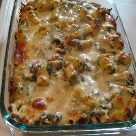 Chicken & Spinach Pasta Bake