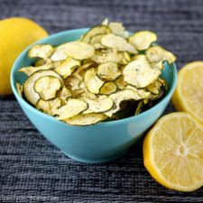 Lemon Dill Zucchini Chips