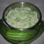Creamed Cucumber Slices